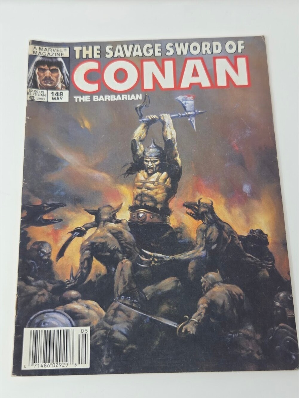 The Savage Sword of Conan #148 Newsstand Variant (Marvel Comics May 1988)